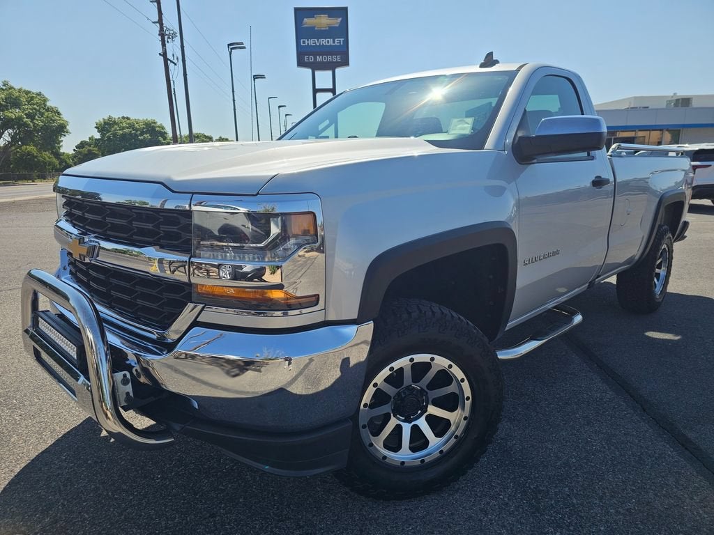 2017 Chevrolet Silverado 1500 Work Truck in Silver Ice Metallic — front three-quarter view