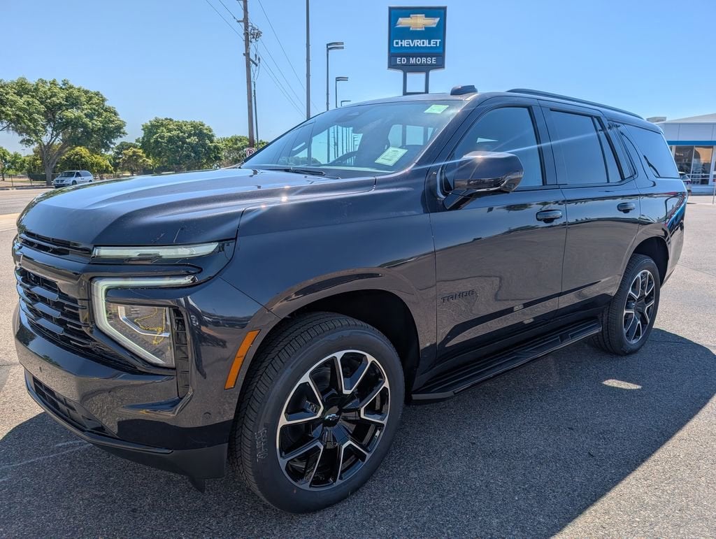 2026 Chevrolet Tahoe RST in Dark Ash Metallic — front three-quarter view