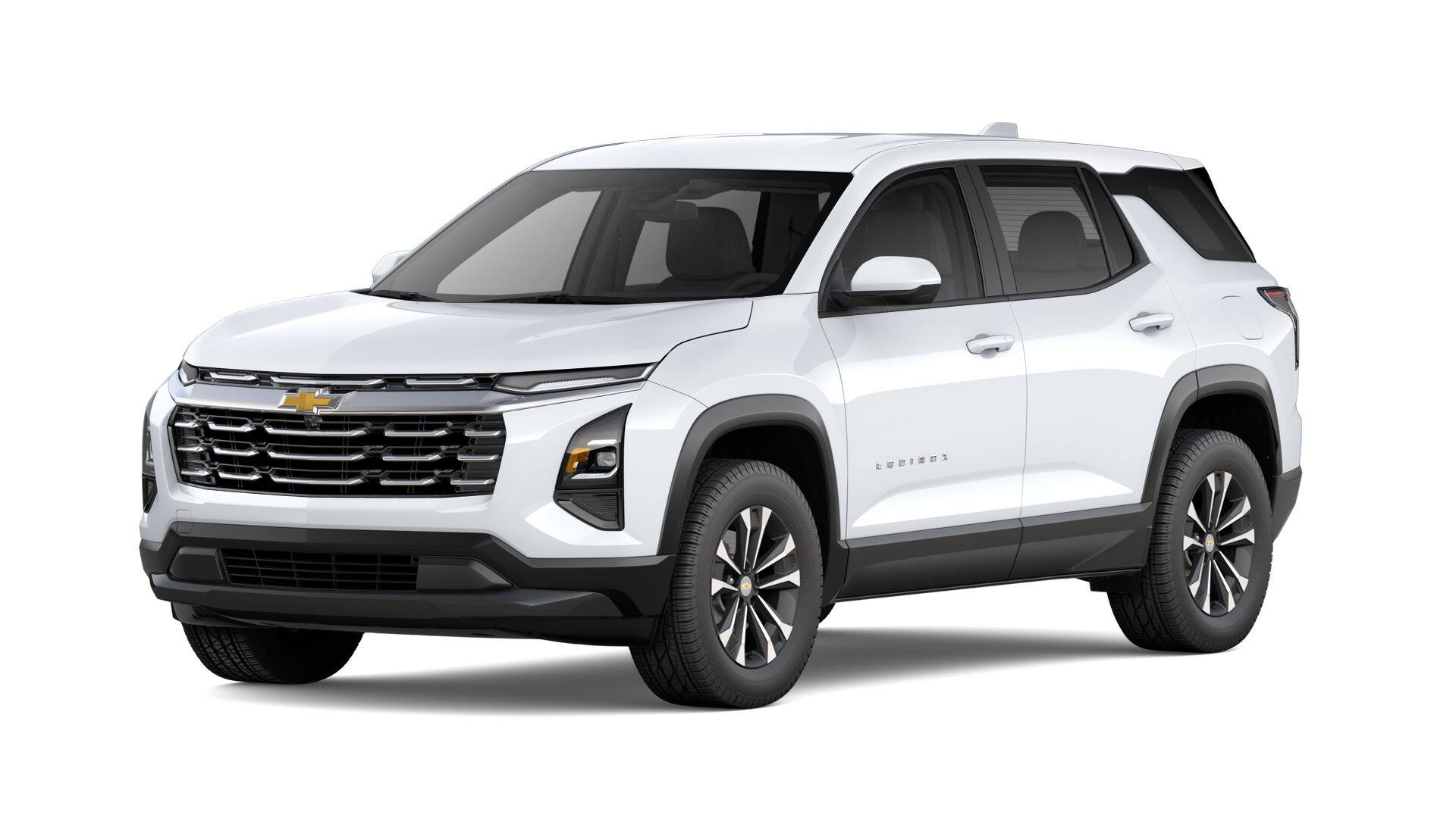 2027 Chevrolet Equinox LT in Summit White — front three-quarter view