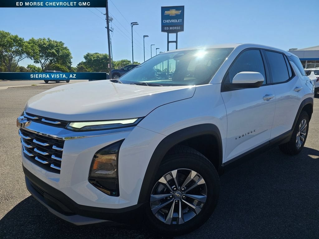 2026 Chevrolet Equinox LT in Summit White — front three-quarter view